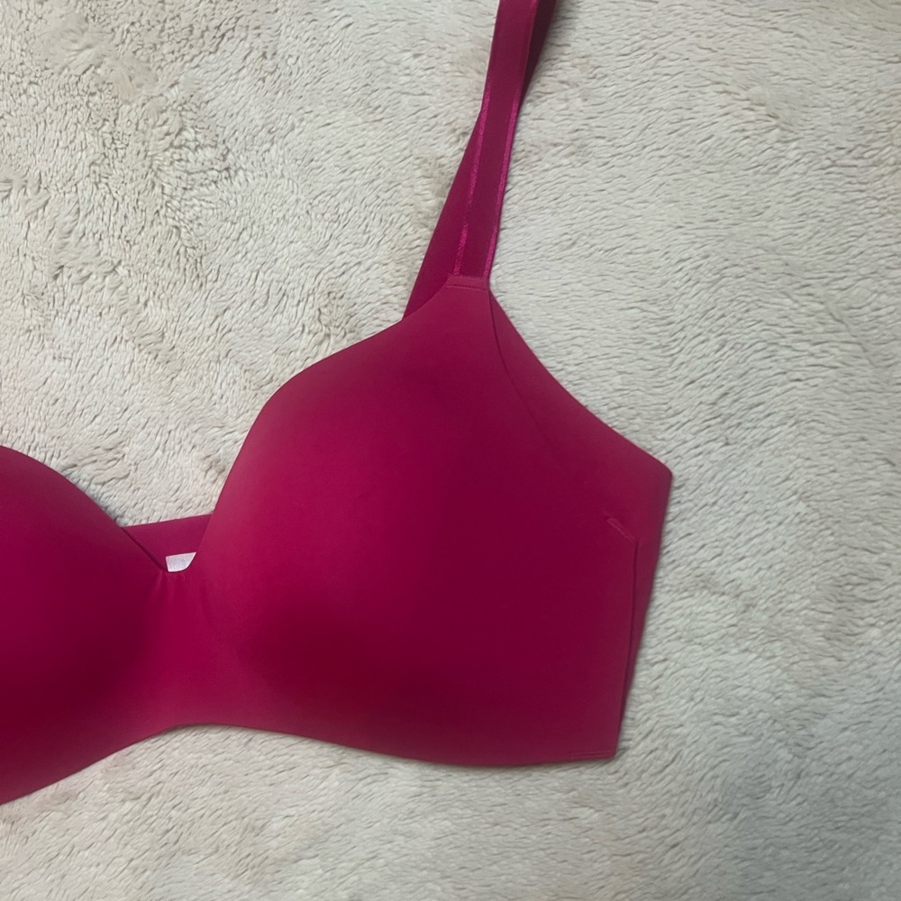 Knix Deep Pink Seamless Bra - Picture 3 of 8